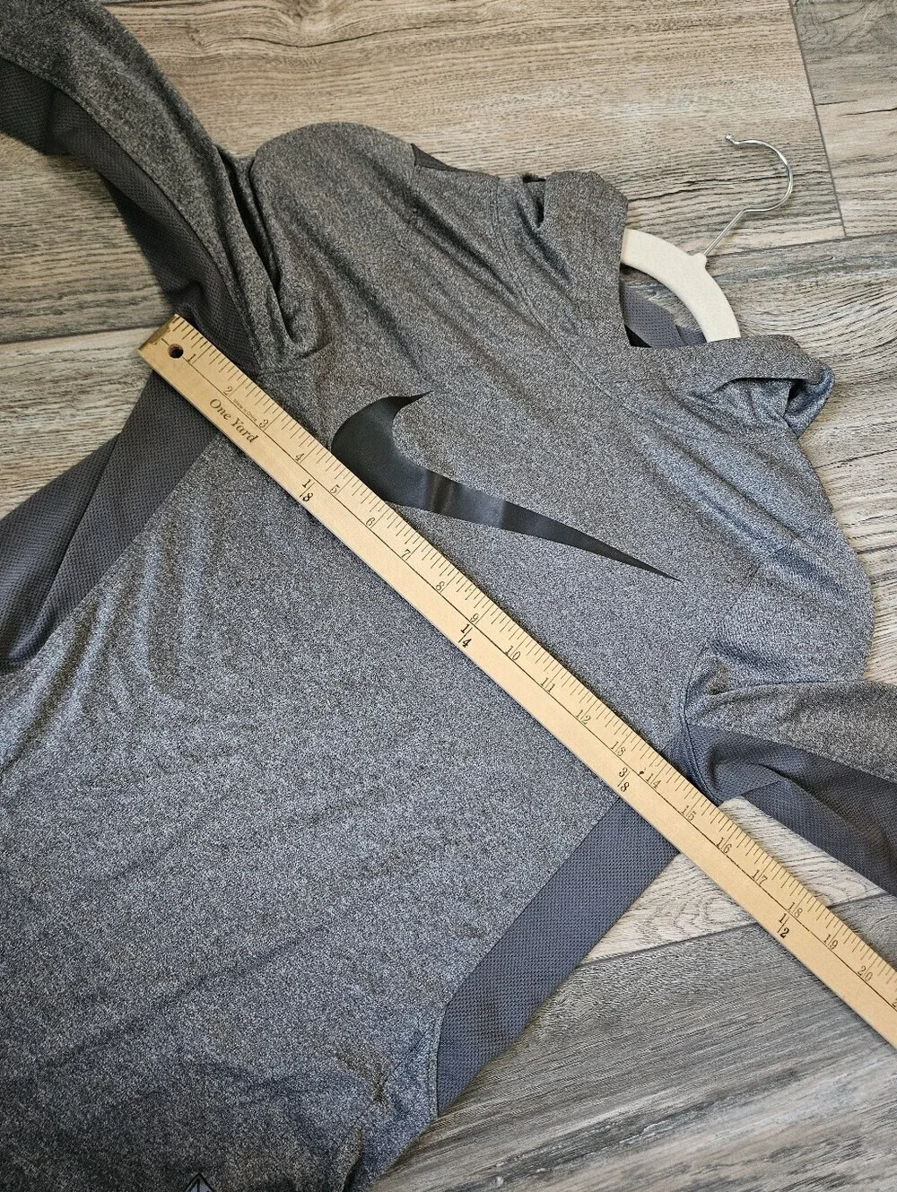 Nike Gray Dri-FIT Hoodie with Swoosh